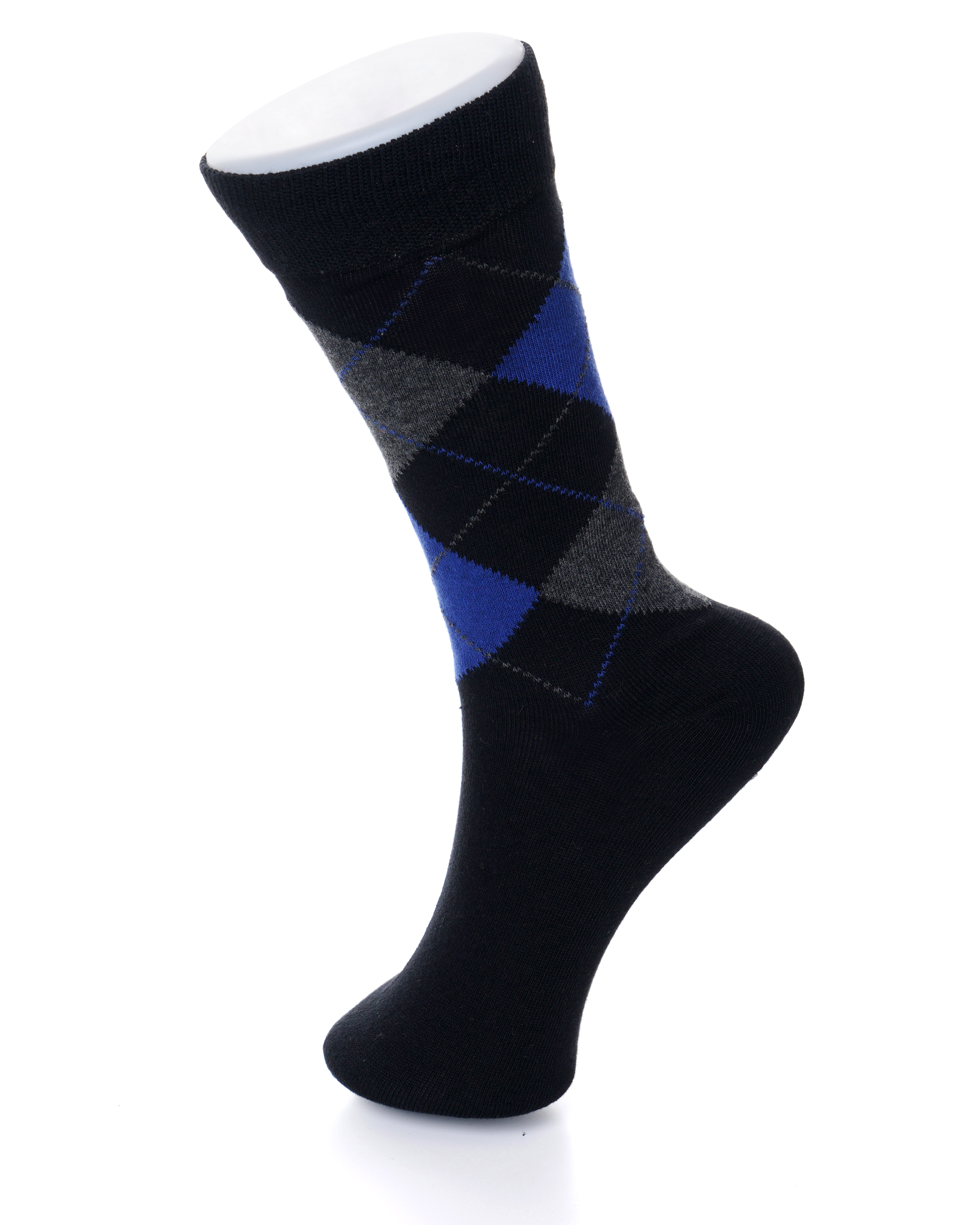 Alpine Swiss 6 Pack Mens Cotton Dress Socks Mid Calf Argyle Pattern